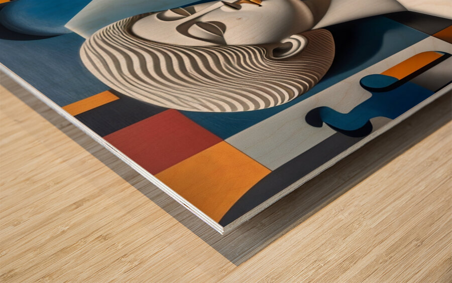 The Portrait of the Mind 10 Wood print