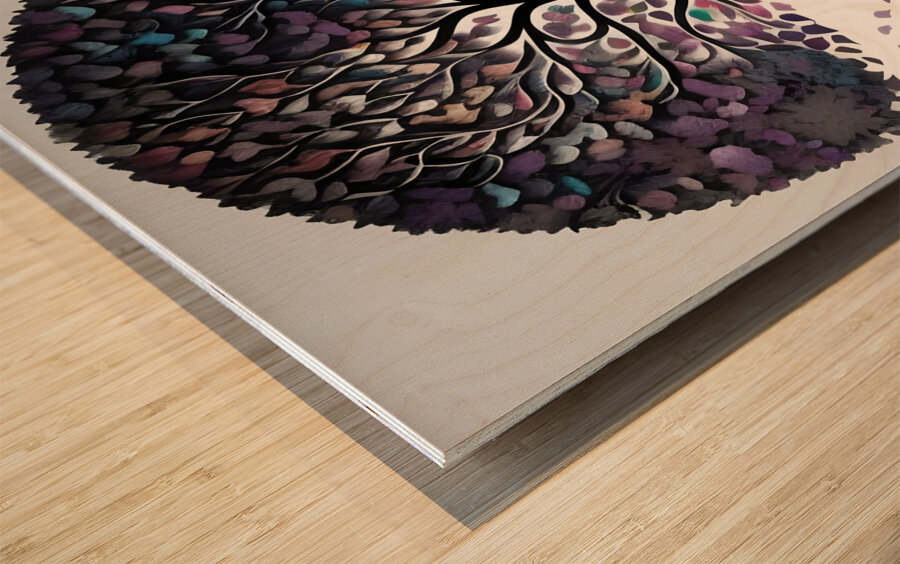 Artistic Tree of Life 38 Wood print