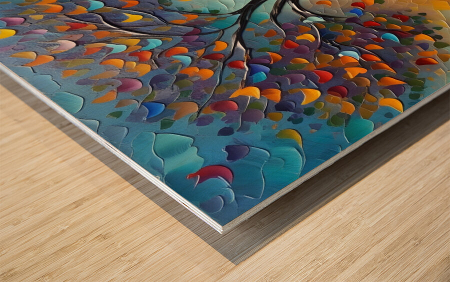 Artistic Tree of Life 72 Wood print