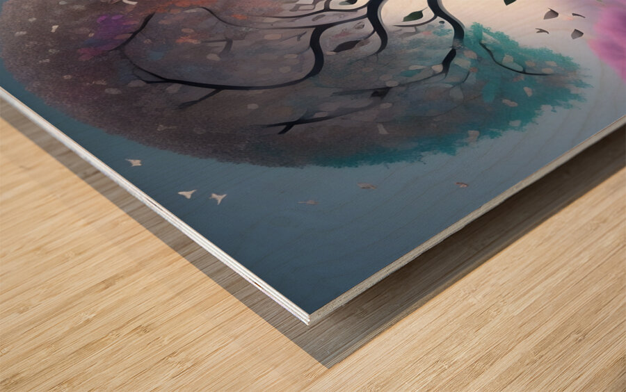 Artistic Tree of Life 35 Wood print