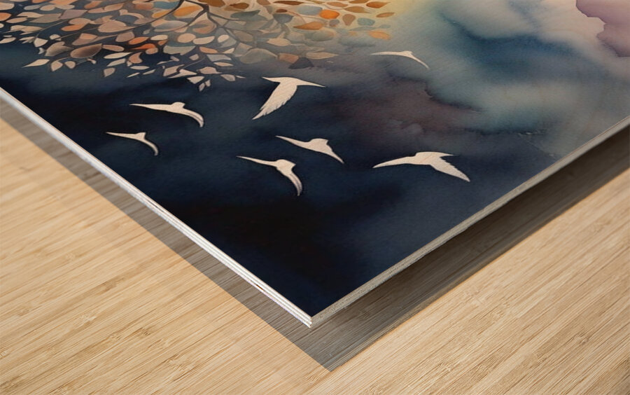 Artistic Tree of Life 63 Wood print