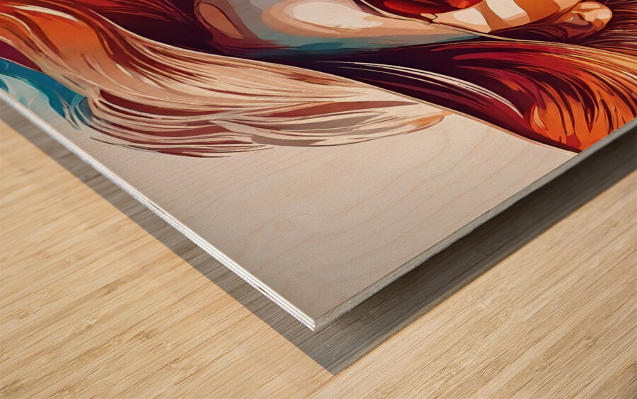 Stylish and Chic 76 Wood print