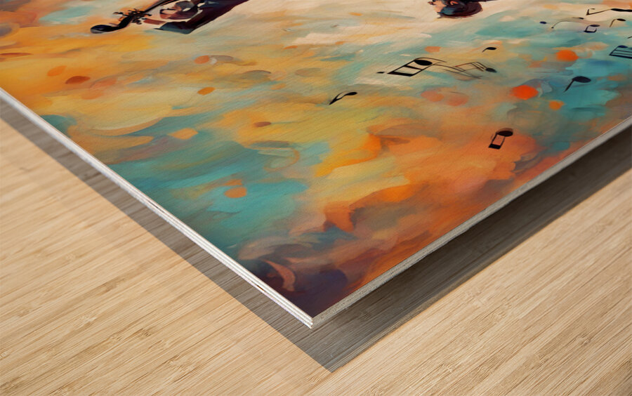 Rhythmic expression 28 Wood print