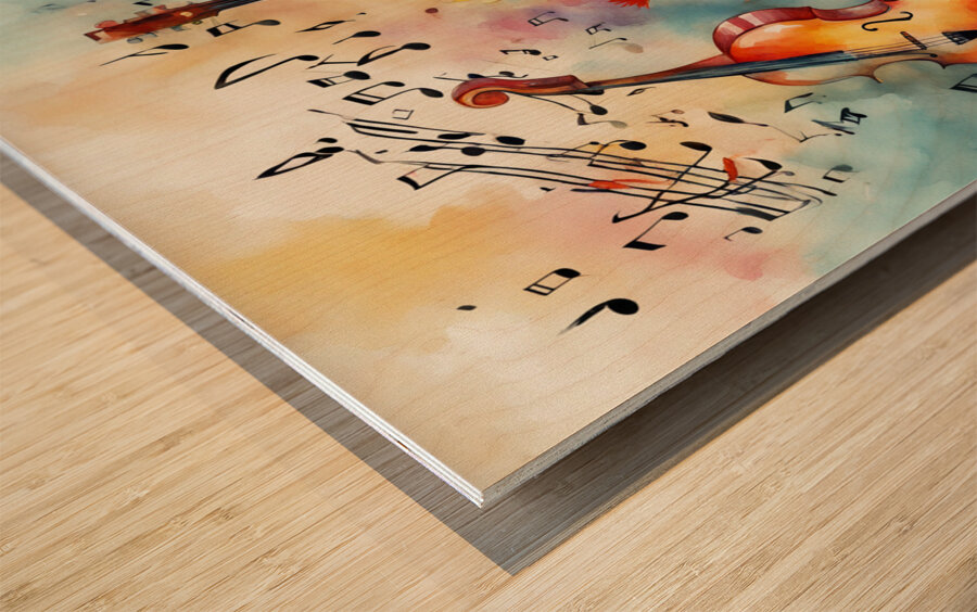 Rhythmic expression 75 Wood print
