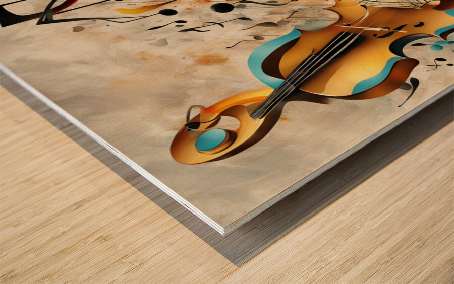 Rhythmic expression 16 Wood print