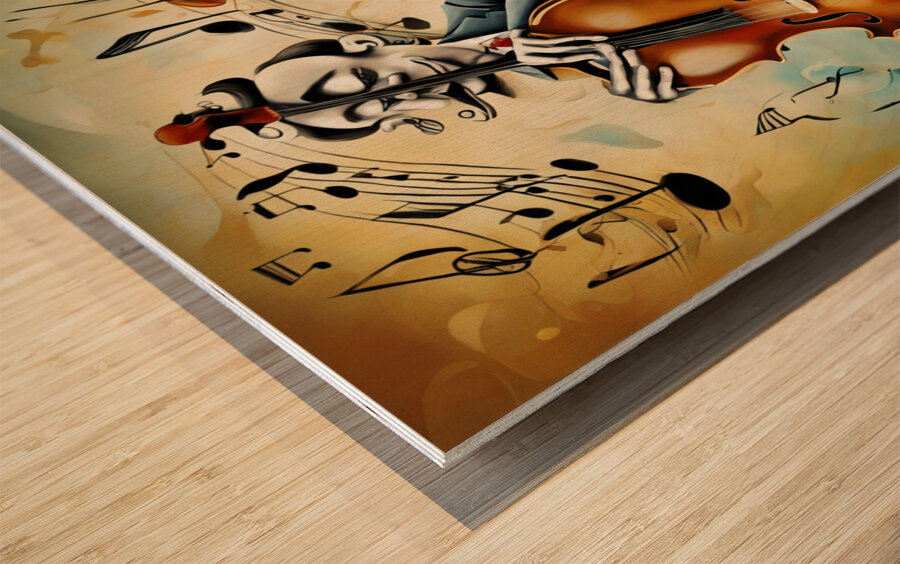 Rhythmic expression 56 Wood print