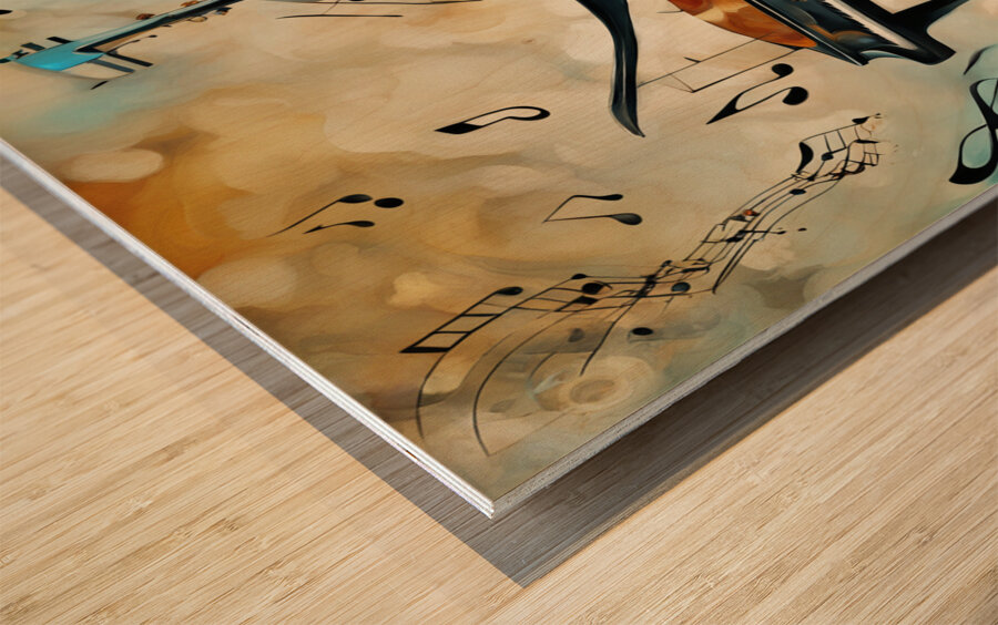 Rhythmic expression 41 Wood print