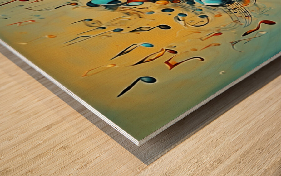 Rhythmic expression 65 Wood print