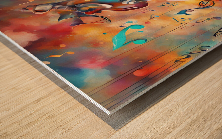 Rhythmic expression 136 Wood print