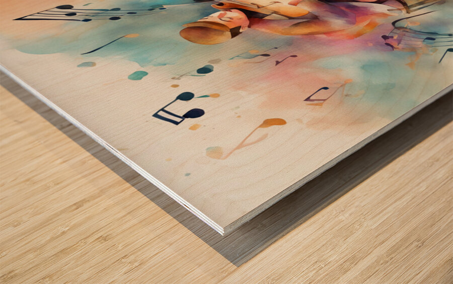 Rhythmic expression 120 Wood print