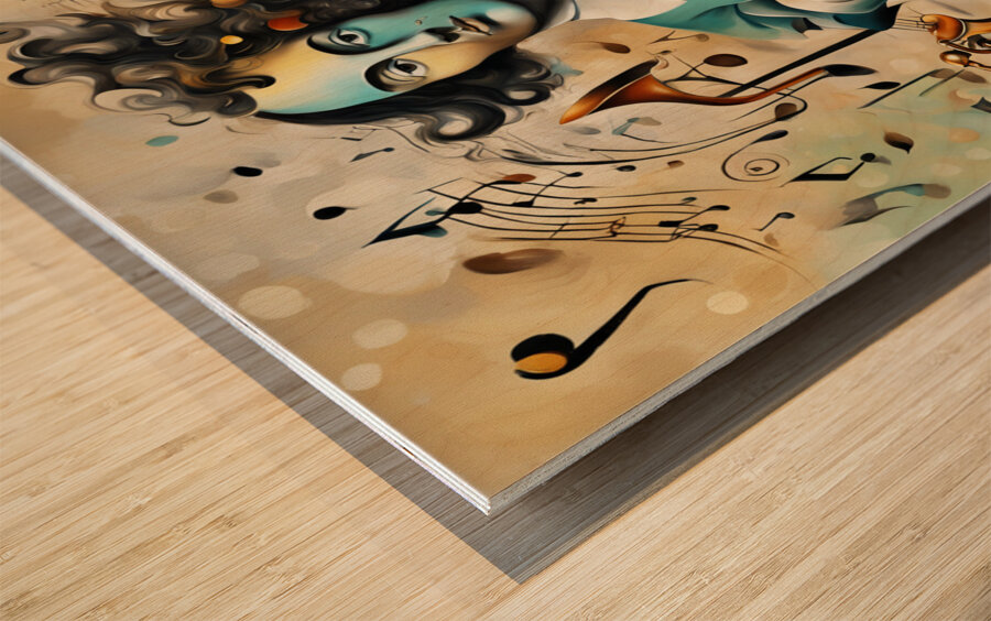 Rhythmic expression 80 Wood print