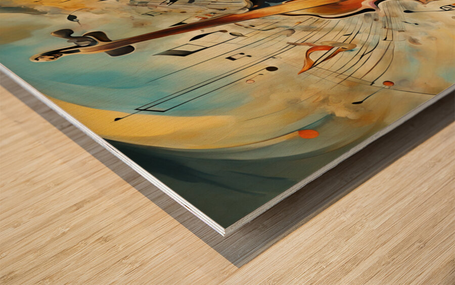 Rhythmic expression 79 Wood print