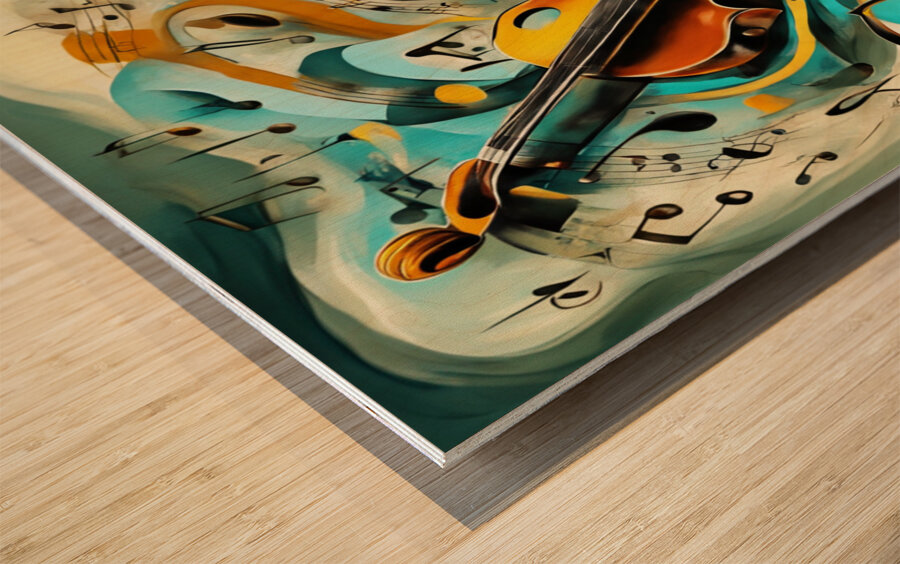 Rhythmic expression 89 Wood print