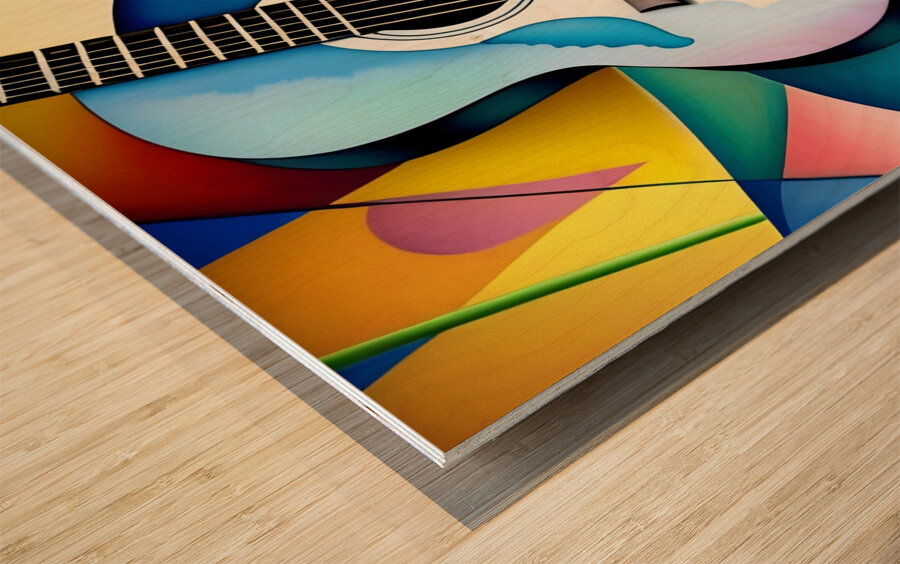 Mosaic Musical 37 Wood print