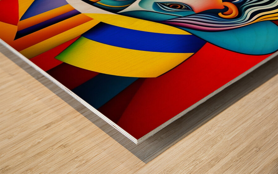 Art exhibition Wood print