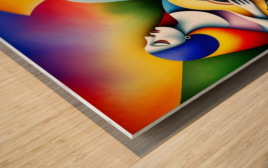 Musical Mosaic 6 Wood print