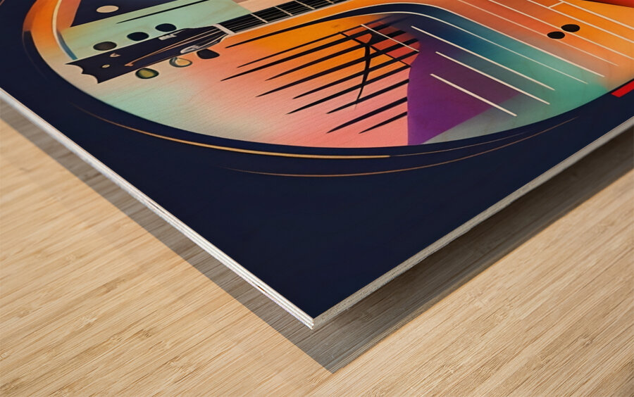 Musical Mosaic 50 Wood print