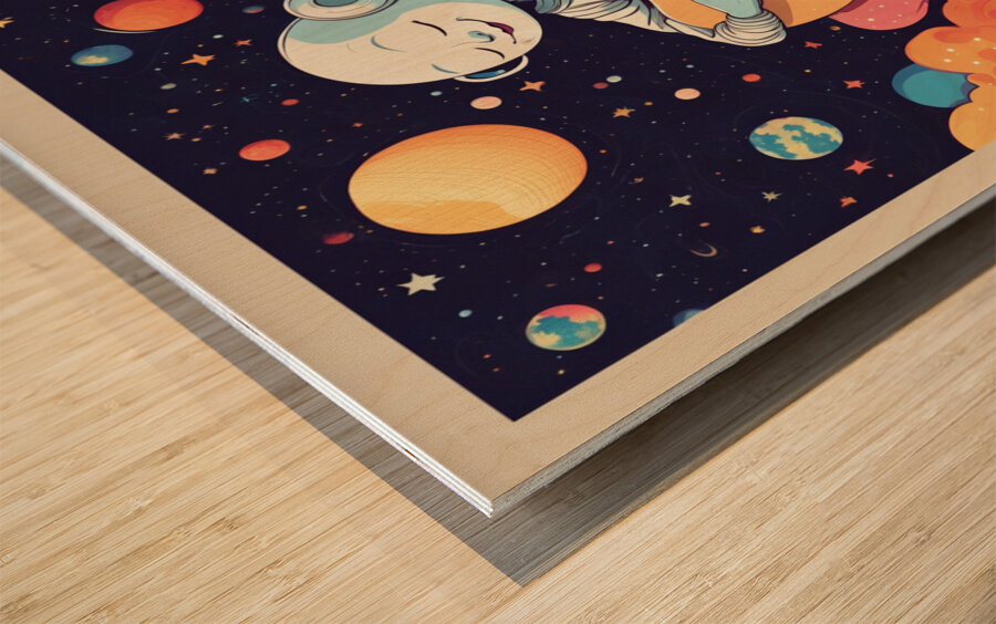 Dreamy Night 5 Wood print