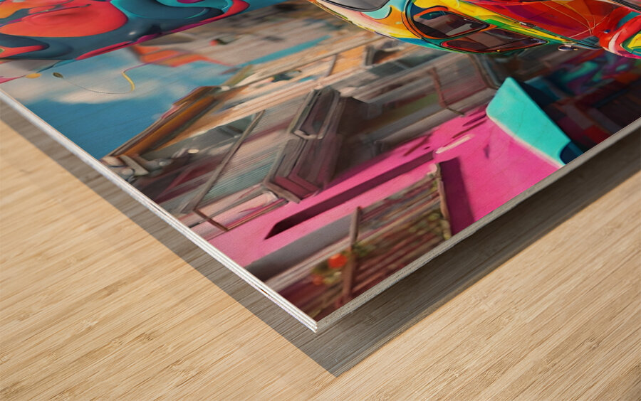 Retro Ride 9 Wood print