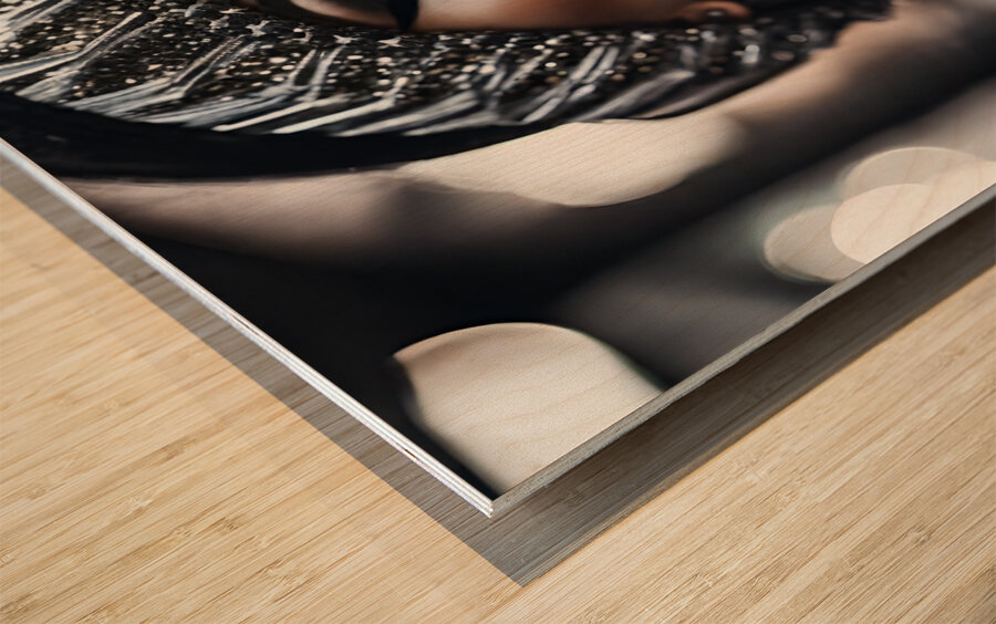 The World of Face Art 67 Wood print