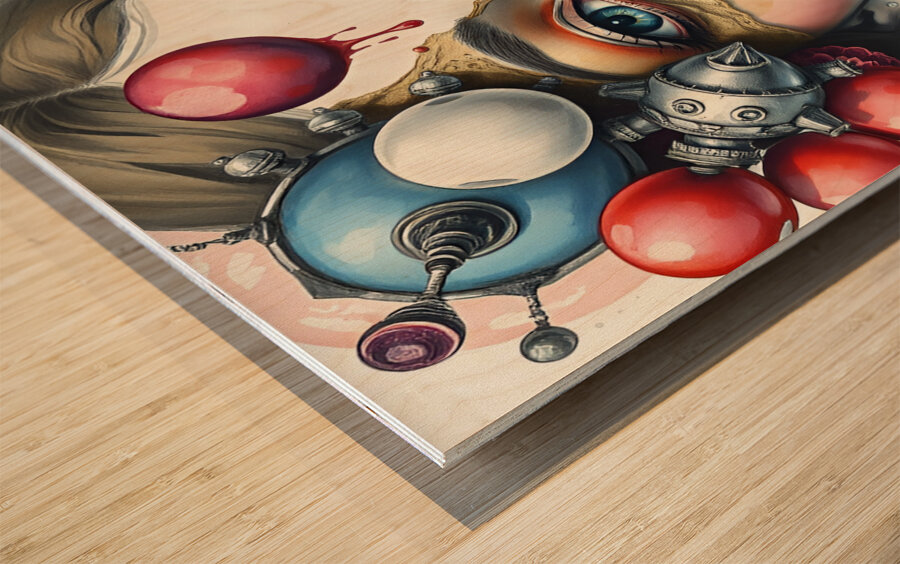 Portrait 54 Wood print