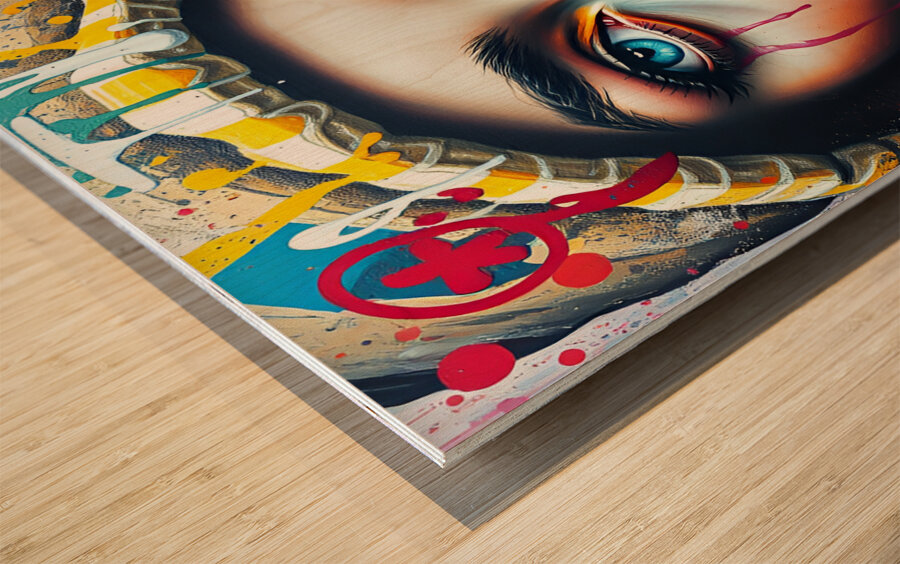 Portrait 89 Wood print