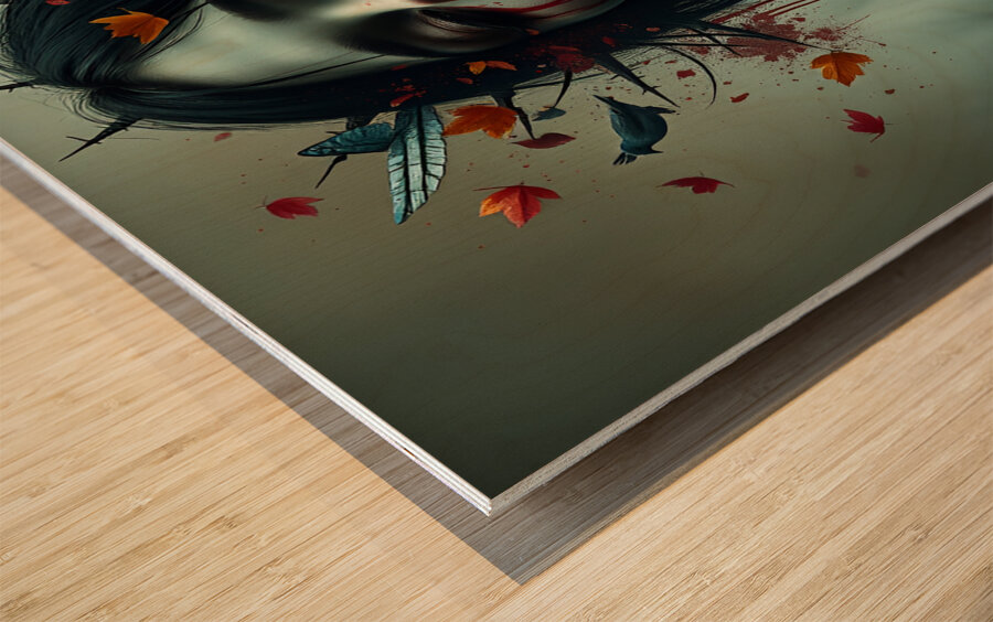 Portrait 114 Wood print