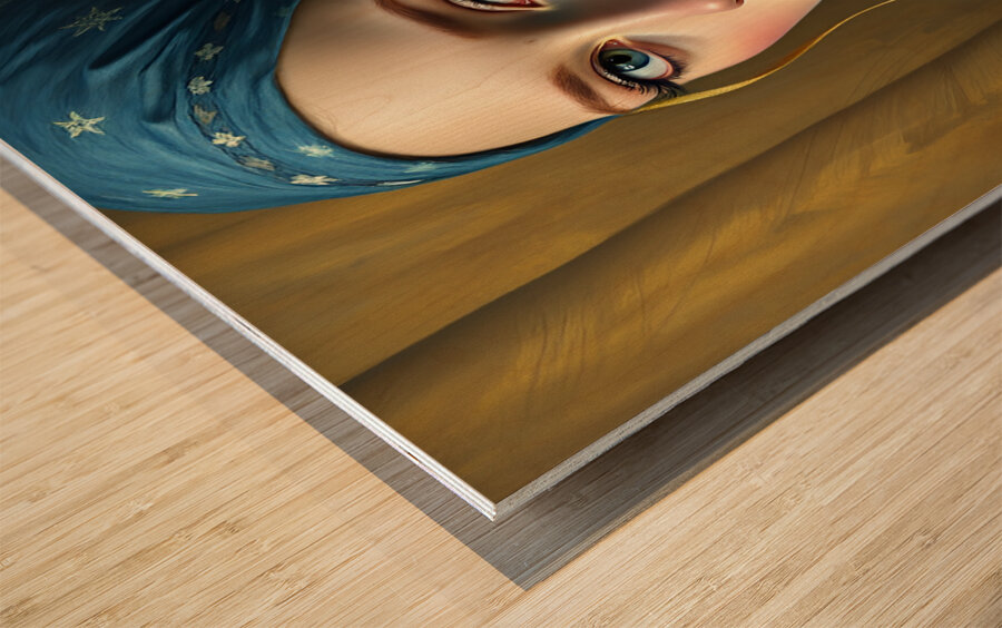 Portrait 96 Wood print