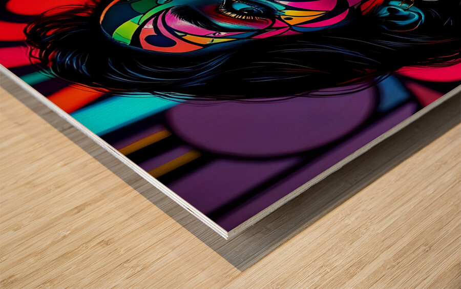 Bold and Colorful 53 Wood print
