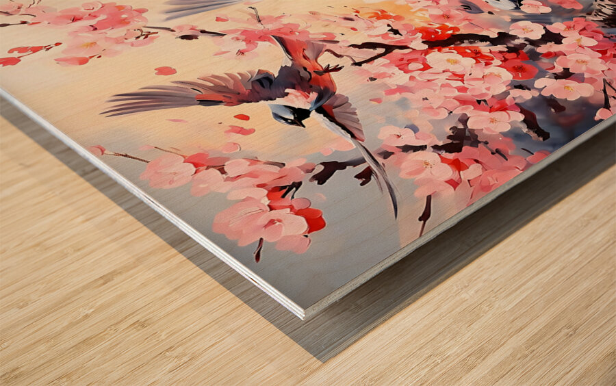 Avian Bloom 6 Wood print