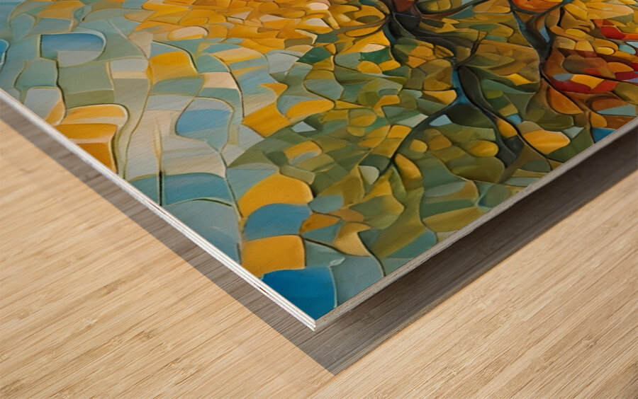 Tuscan Hues Wood print