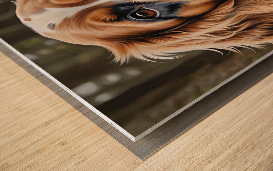 Dog portrait 2 Wood print