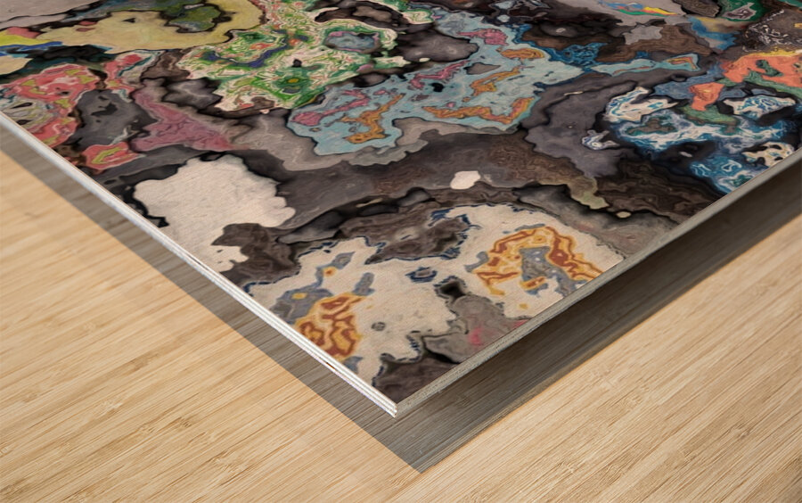 Distortions 11 Wood print