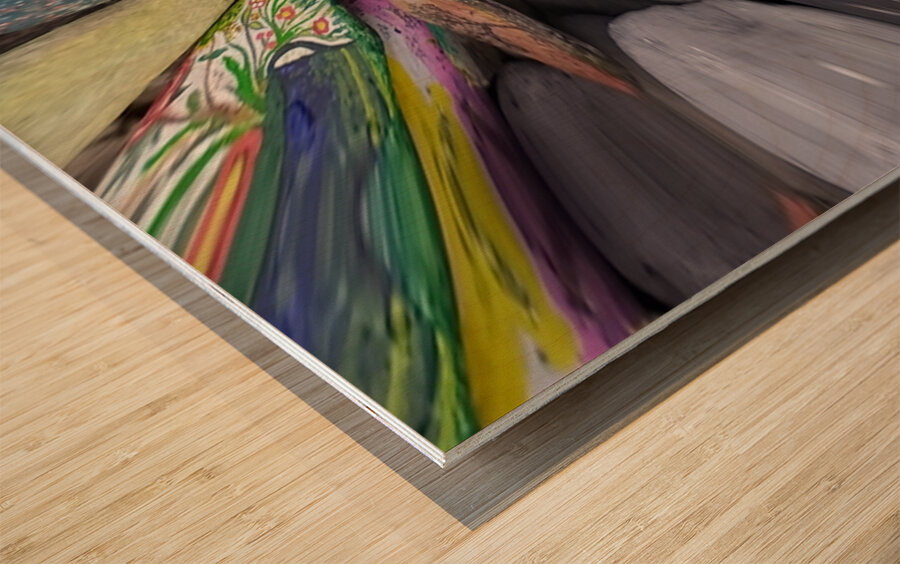 Distortions 34 Wood print