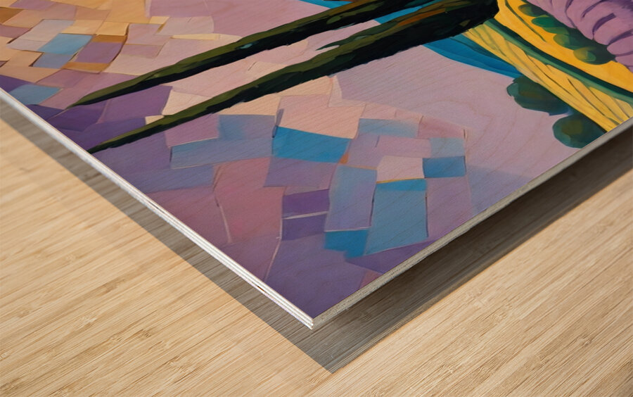 Lavender field 3 Wood print