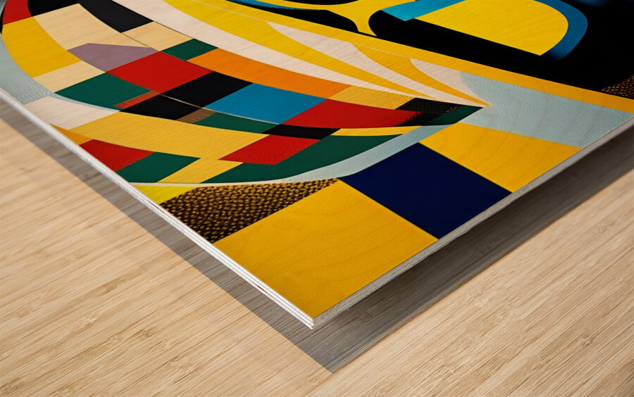 Sunny Lady in a Stylish Hat 6 Wood print