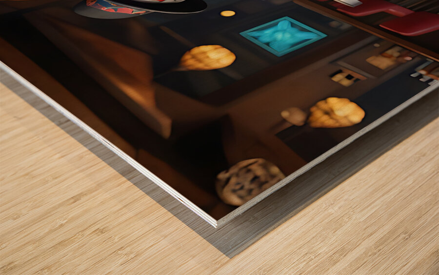 Skeleton Duo 6 Wood print