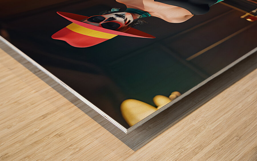 Fashionable Undead 3 Wood print