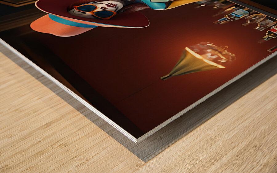 Fashionable Undead 7 Wood print