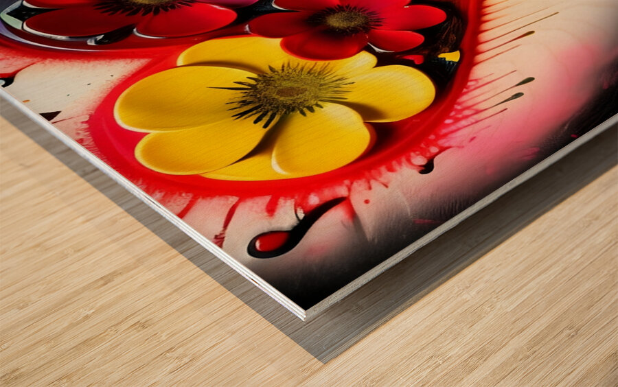 Abstract Emotion 69 Wood print