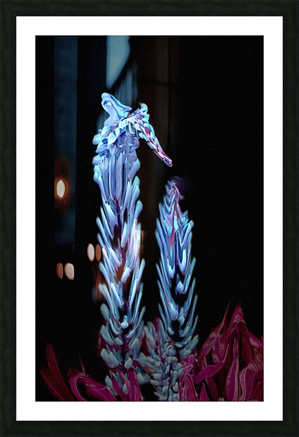 Mystical Sea Horse Picture Frame Printing