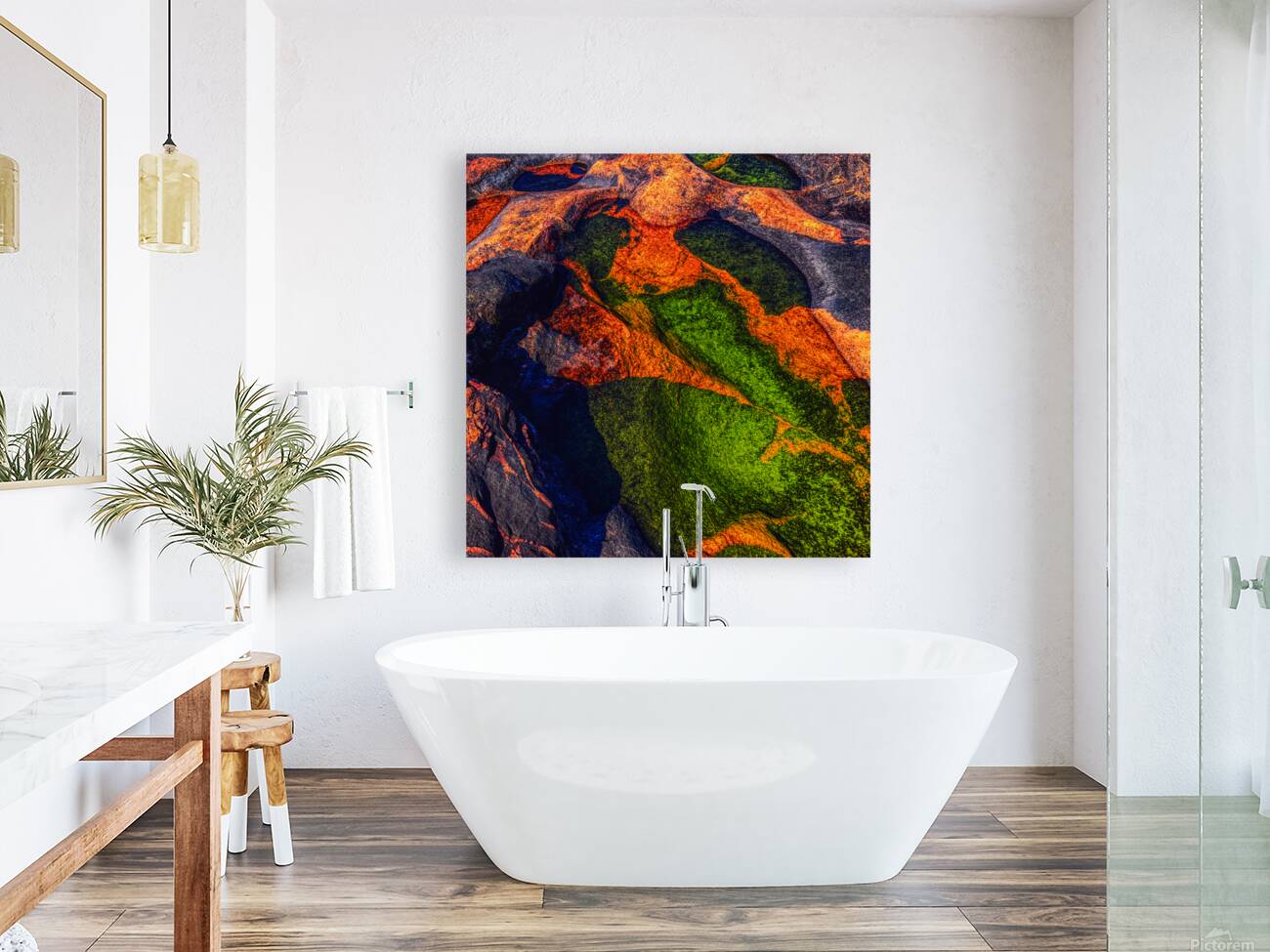 Jurassic Bird in Orange Reproduction