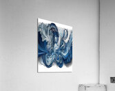 Abstract - Aqua Flow Acrylic Print