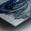 Abstract - Aqua Flow Metal print