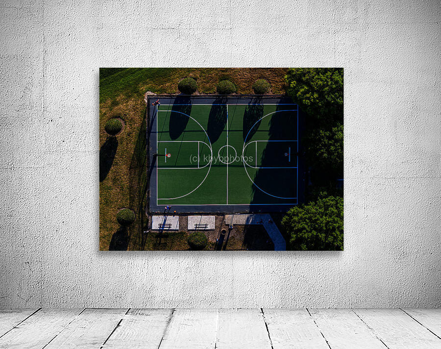 Aerial View - BBall Court  Wall Preview