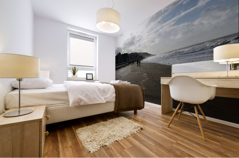 Normandy beach Mural print