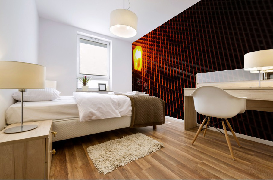 Red light Mural print