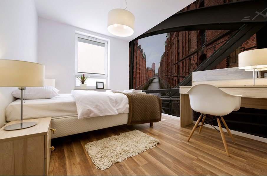 Hamburg canals Mural print
