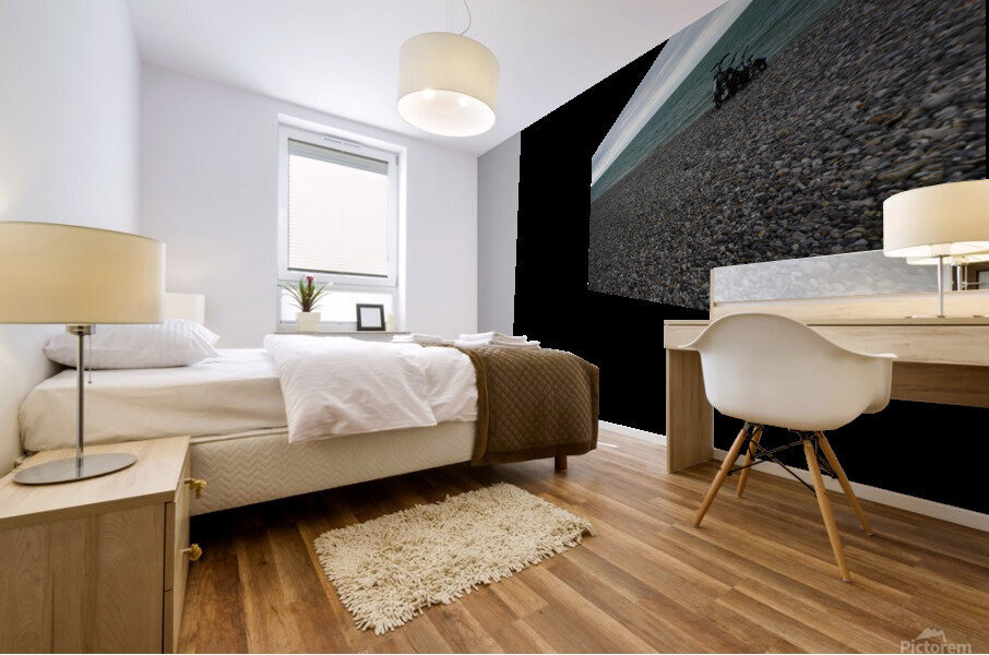 Normandy beach Mural print