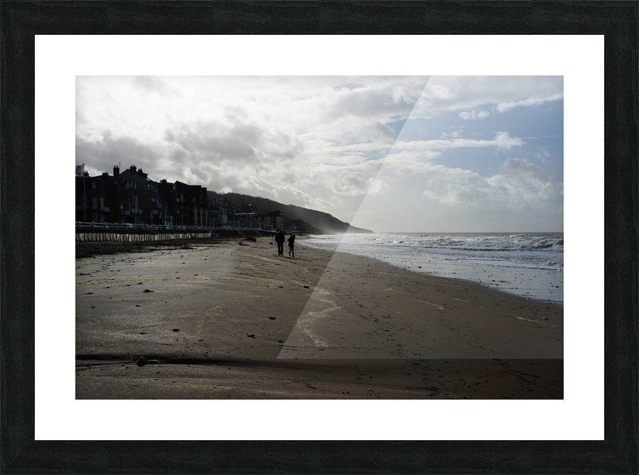 Normandy beach Picture Frame print